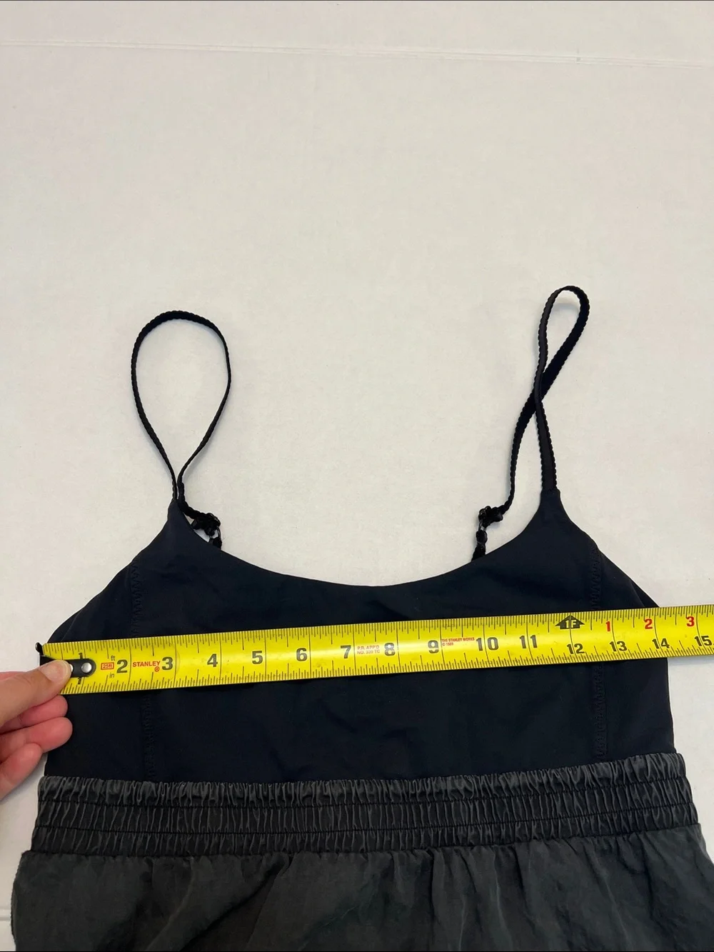 LULULEMON BLACK BLISS TANK ADJUSTABLE BRAIDED STRAPS SIZE 8